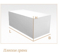 Газобетонный блок ГРАС D350, 600x250x300 мм