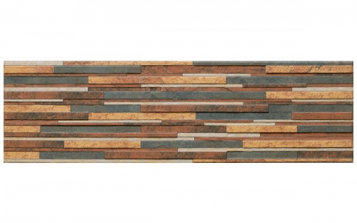 Фасадная клинкерная плитка Cerrad Zebrina Rust, 600x175x9 мм